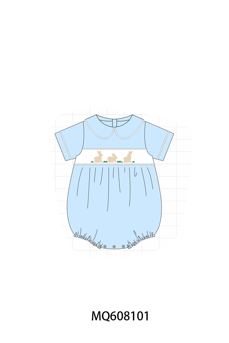 ETA MARCH 2026-po103 Blue easter bunny embroidery collection