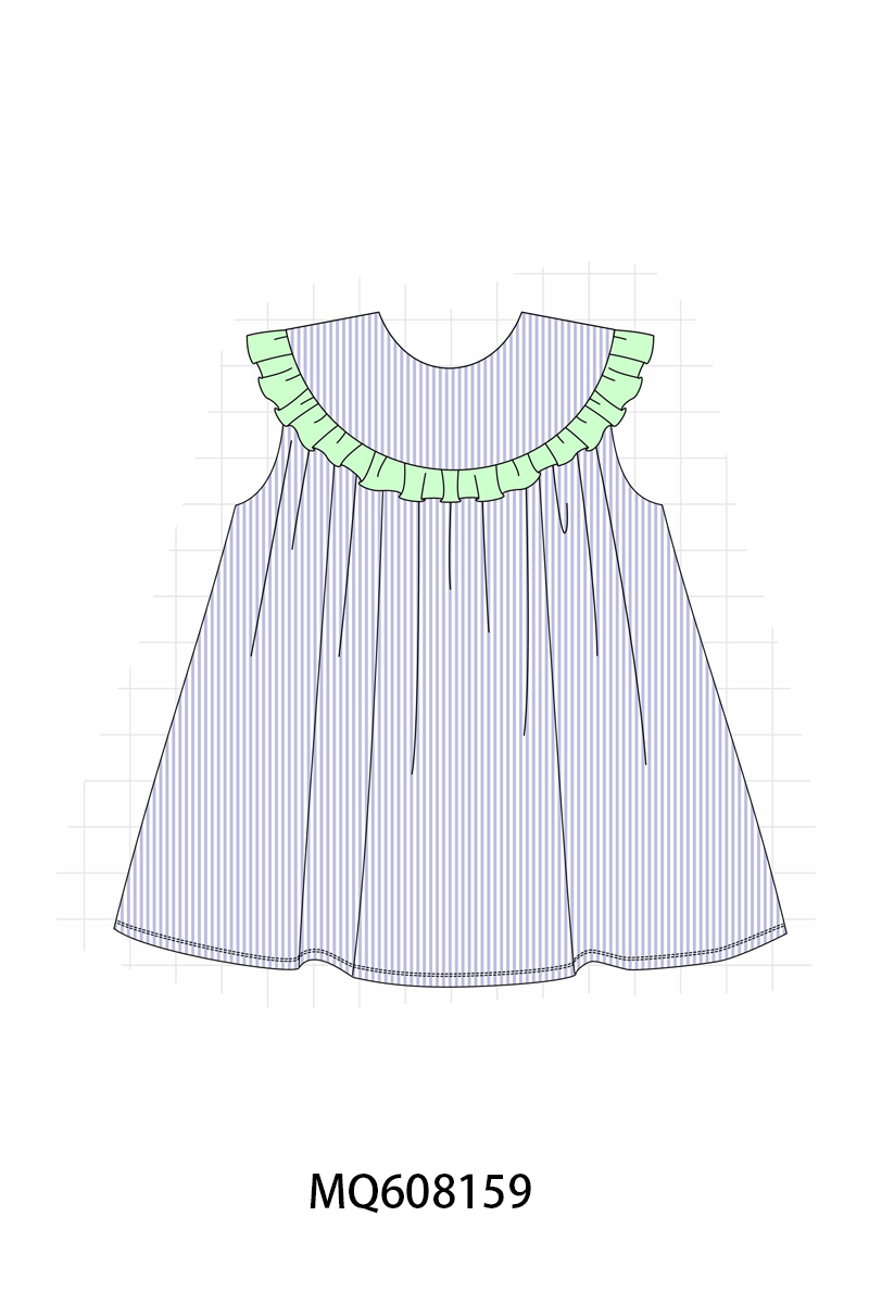 ETA MARCH 2026-po103 Lavender seersucker ruffle collection