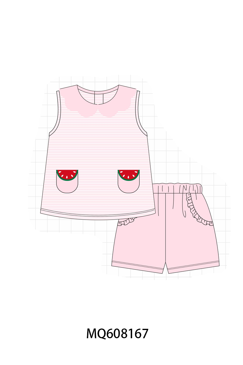 ETA MARCH 2026-po103 Pink watermelon pocket stripe collection