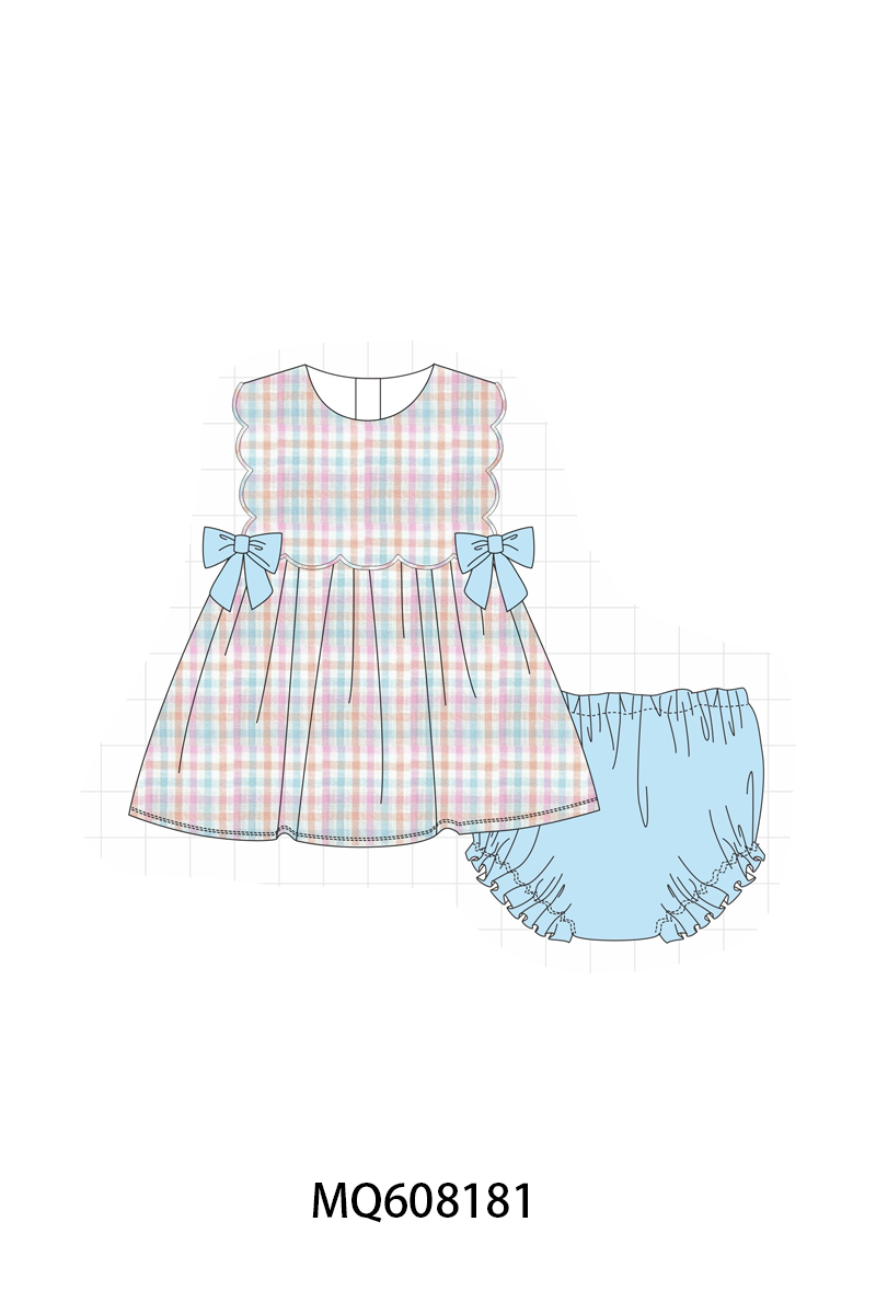 ETA MARCH 2026-po103 Multicolored gingham bow collection