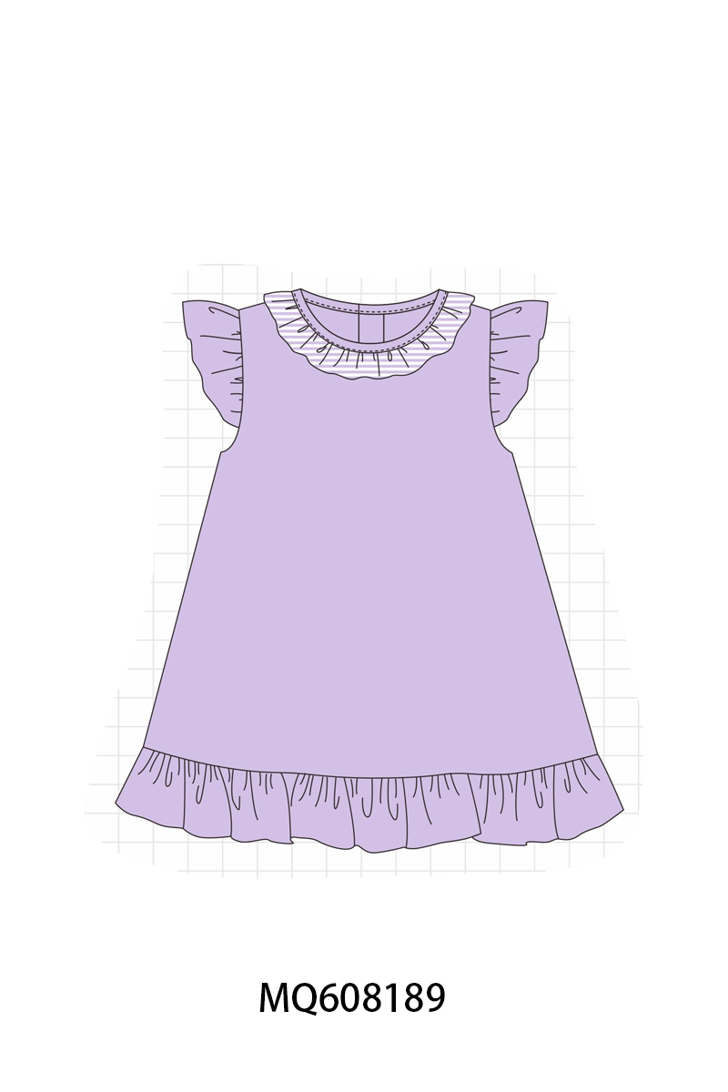 ETA MARCH 2026-po103 Purple stripe ruffle collection