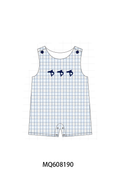 ETA MARCH 2026-po103 Navy shark embroidery plaid collection