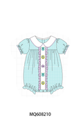 ETA MARCH 2026-po103 Blue gingham monster embroidery collection