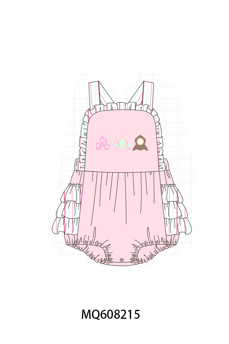 ETA MARCH 2026-po103 Pink castle embroidery ruffle collection