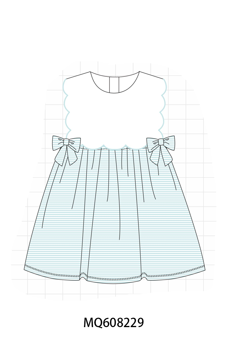 ETA MARCH 2026-po103 Blue stripe bow collection