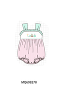 ETA MARCH 2026-po103 Pink castle embroidery seersucker collection