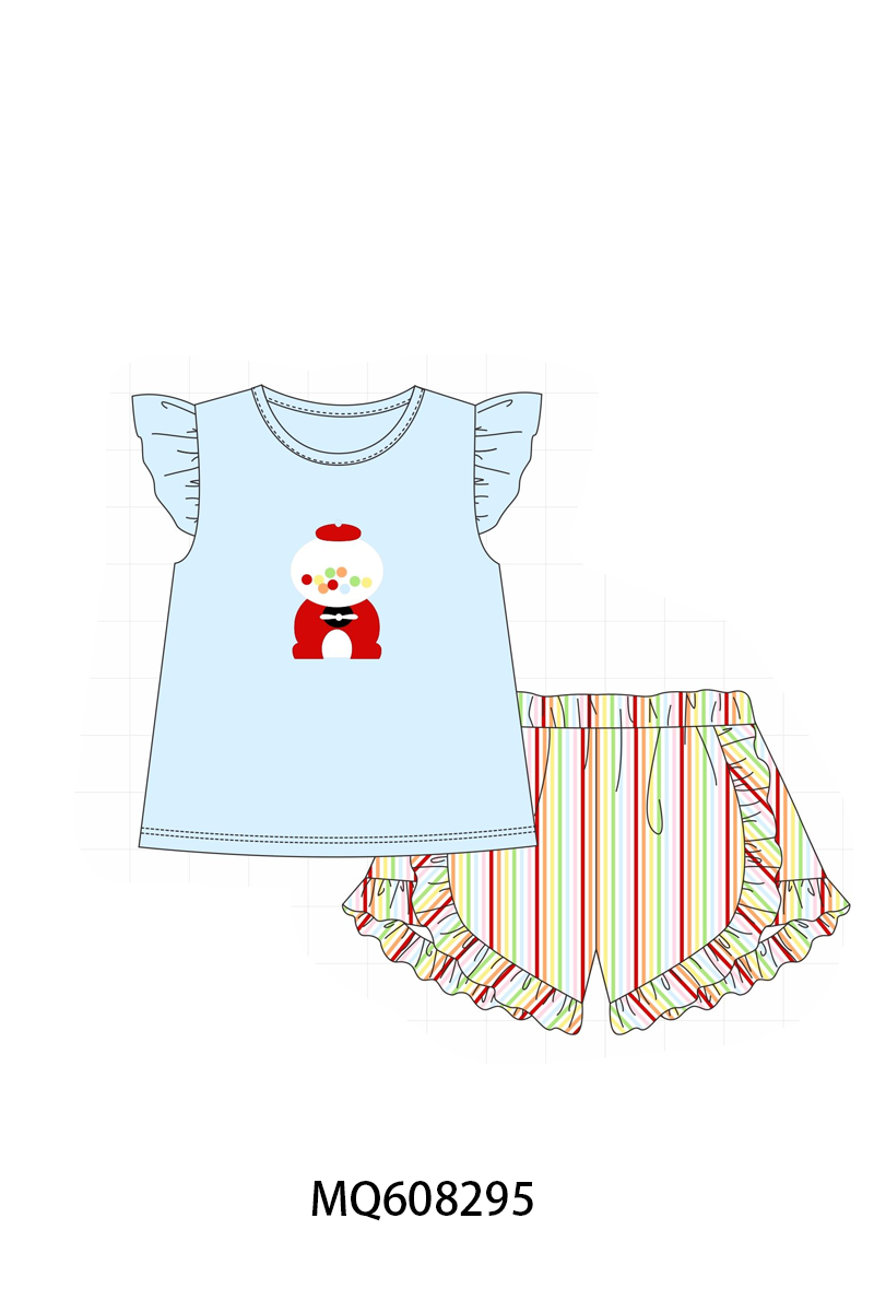 ETA MARCH 2026-po103 Blue gumball machine applique stripe collection