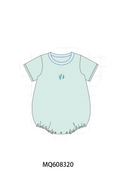 ETA MARCH 2026-po103 Green stripe fish embroidery ruffle colleciton