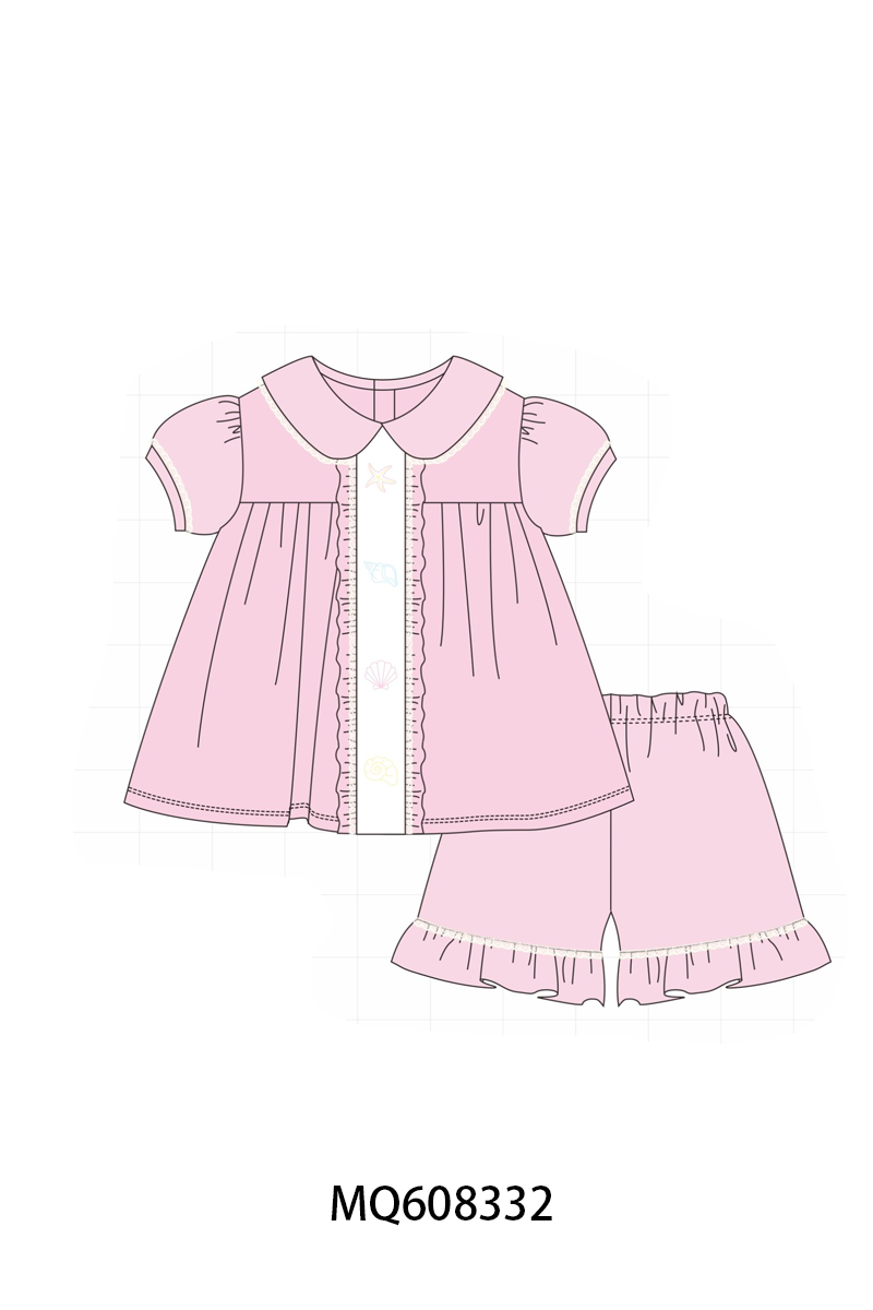 ETA MARCH 2026-po103 Pink starfish shell embroidery collection