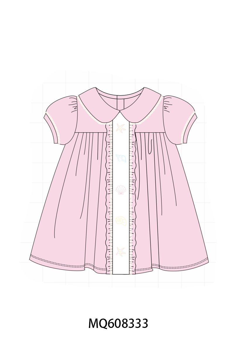 ETA MARCH 2026-po103 Pink starfish shell embroidery collection