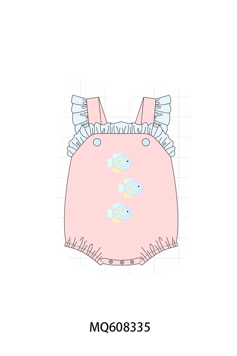ETA MARCH 2026-po103 Blue&pink fish embroidery collection