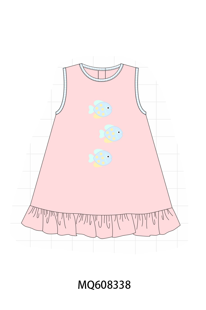 ETA MARCH 2026-po103 Blue&pink fish embroidery collection