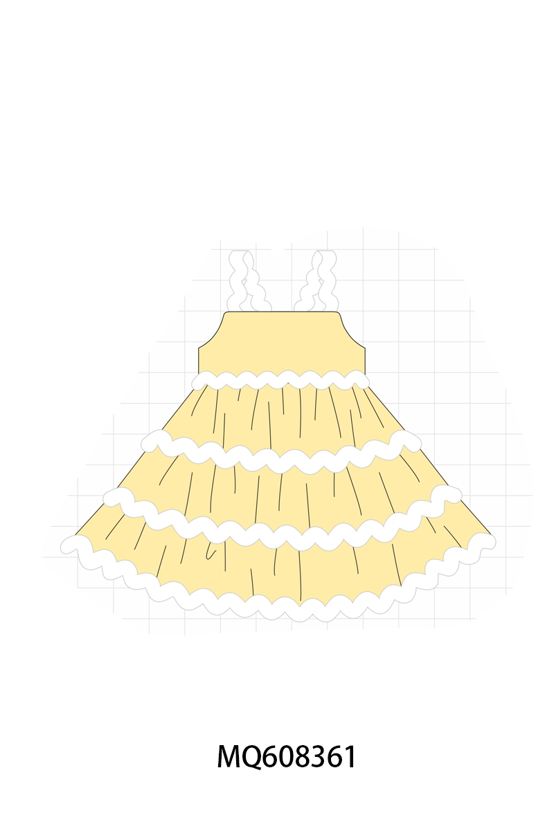 ETA MARCH 2026-po103 Mustard ruffle tiered collection