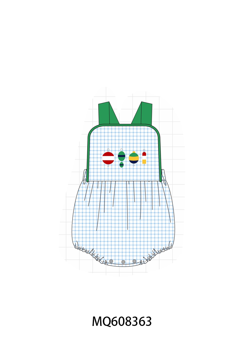 ETA MARCH 2026-po103 Green fishing embroidry plaid collection