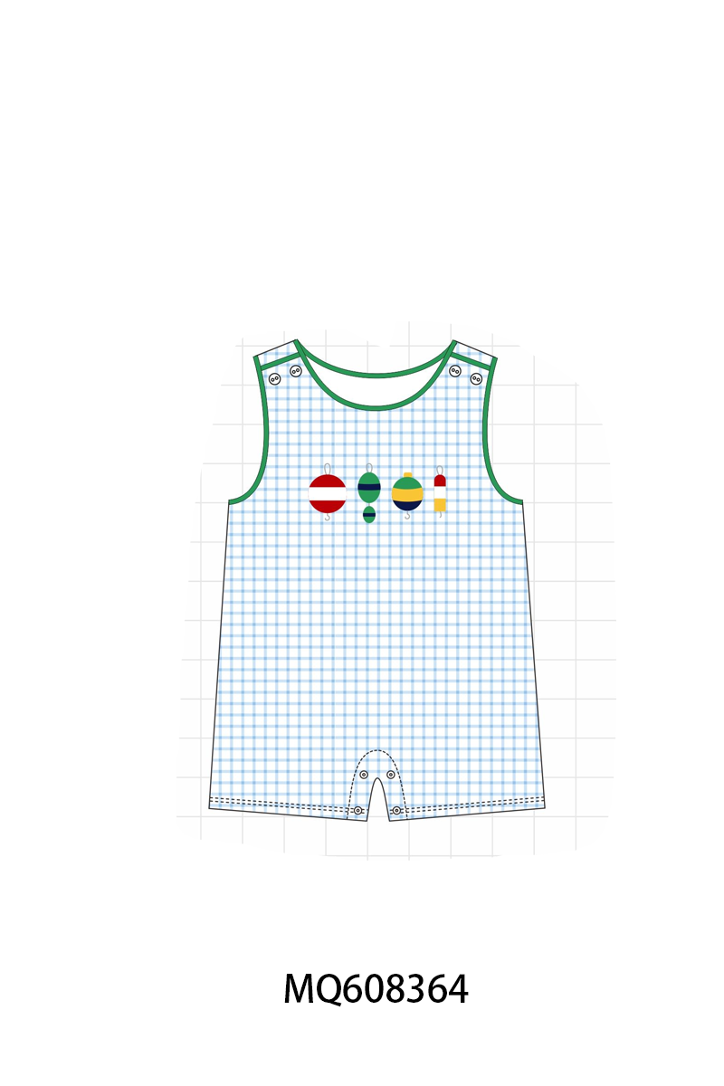 ETA MARCH 2026-po103 Green fishing embroidry plaid collection