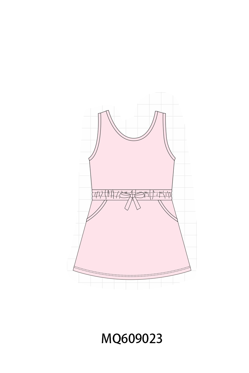 PO106 Multicolored bow active dress collection- ETA APRIL