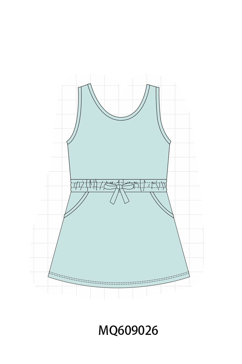 PO106 Multicolored bow active dress collection- ETA APRIL