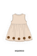 PO106 Floral embroidery gingham dress collection - ETA APRIL