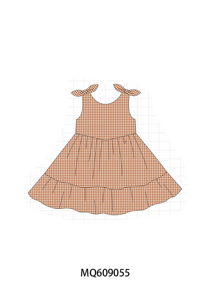 PO106 Multicolored gingham bow dress collection - ETA APRIL