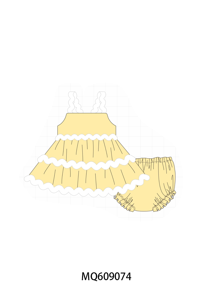 PO106 Mustard scalloped strap collection - ETA APRIL