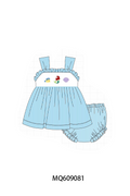PO106 Blue mermaid embroidery seersucker colleciton - ETA APRIL