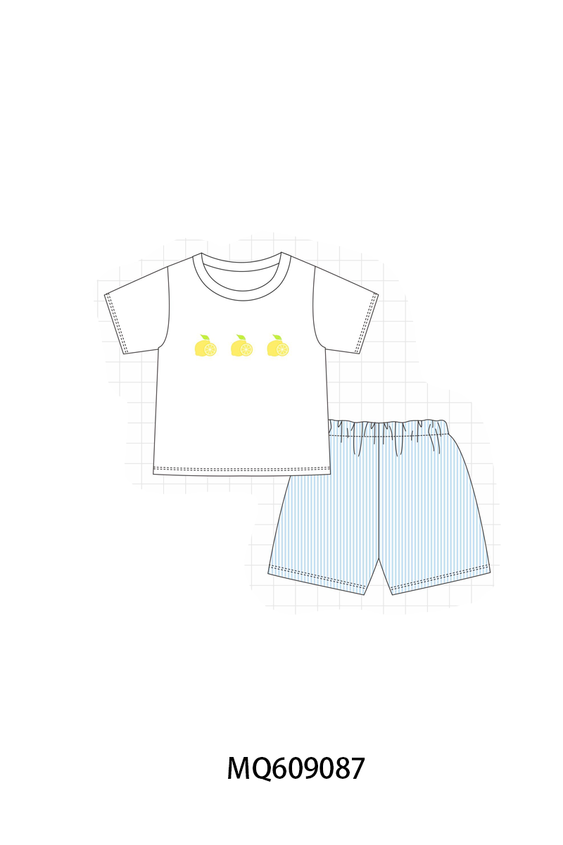 PO106 Blue lemon embroidery collection- ETA APRIL