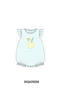 PO106 Blue stripe lemon juice embroidery collection - ETA APRIL