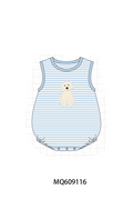 PO106 Blue&pink stripe puppy embroidery collection - ETA APRIL