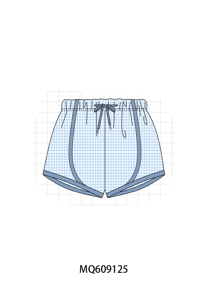 PO106 Pink&blue gingham shorts - ETA APRIL