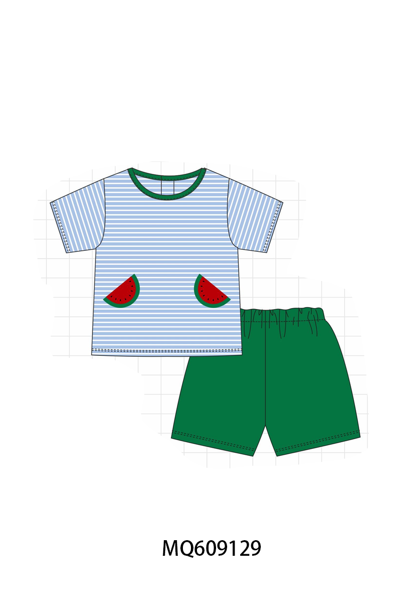 PO106 Pink&blue watermelon applique collection - ETA APRIL