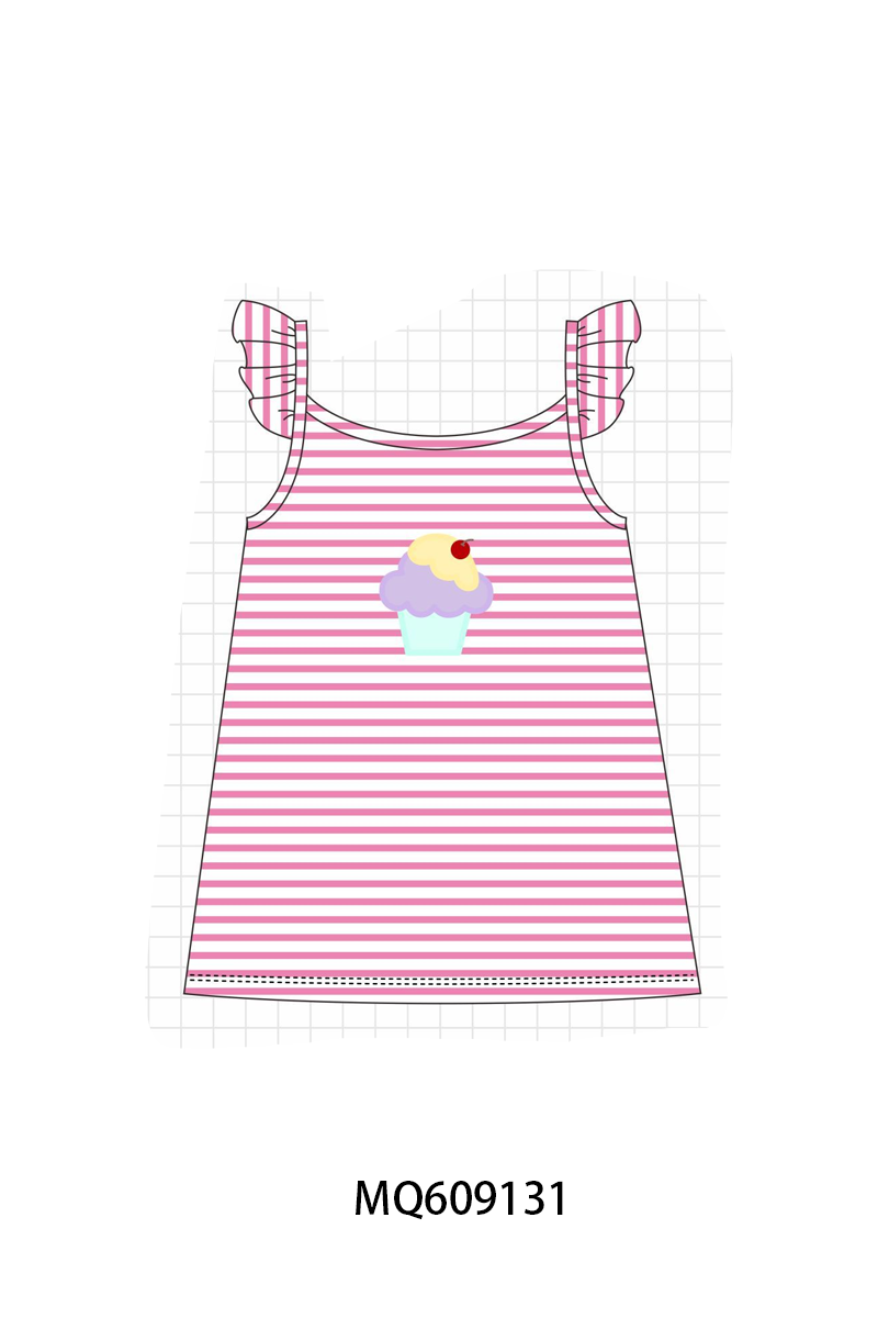 PO106 Pink stripe cake applique collection- ETA APRIL