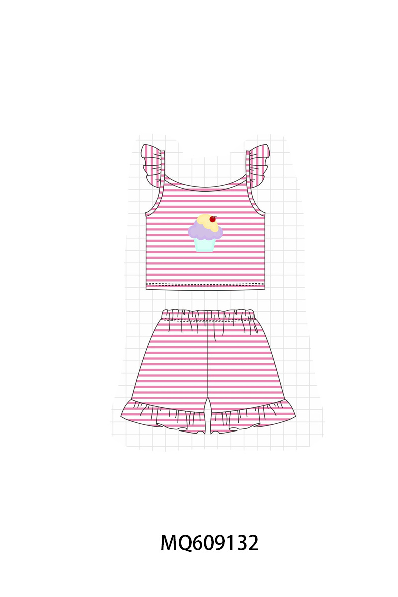 PO106 Pink stripe cake applique collection- ETA APRIL