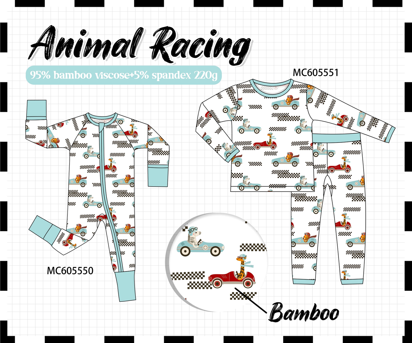 PO93 Mint animal racing bamboo collection - ETA mid-November to LC