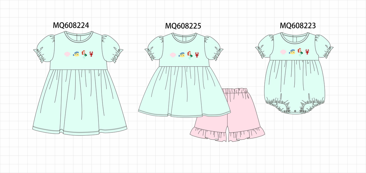 ETA MARCH 2026-po103 Mint mermaid lobster embroidery collection