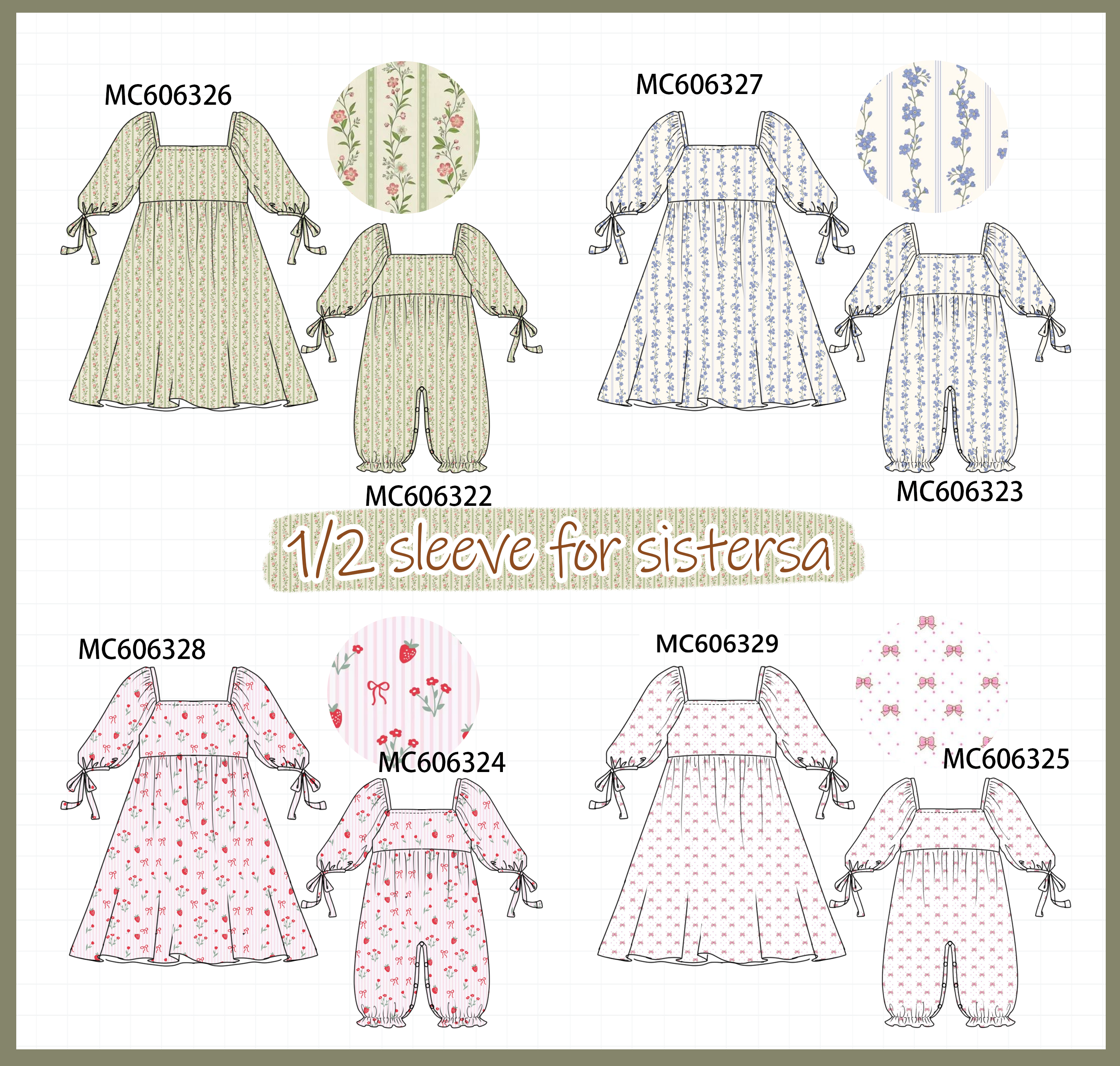 PO95 Multicolored floral print collection- ETA early December to LC