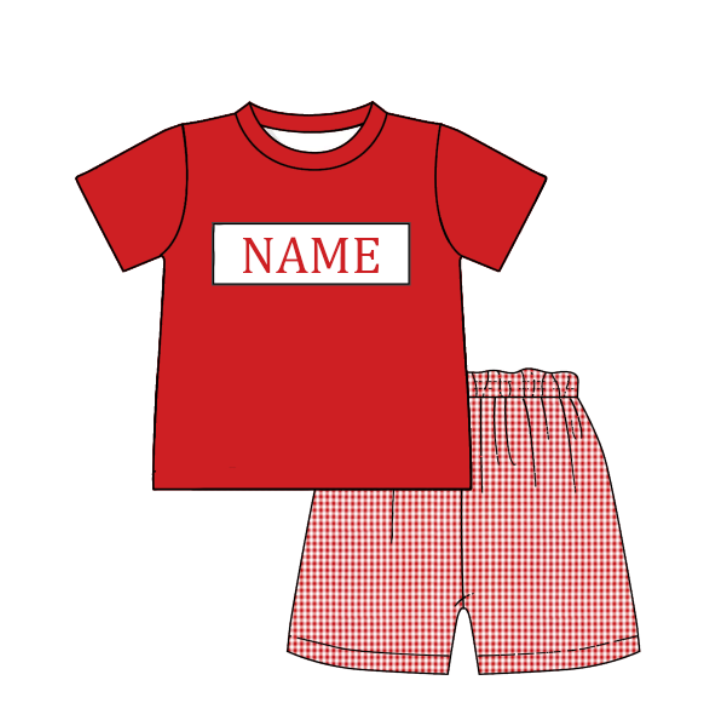 Red Plaid Machine Smock - ETA NOVEMBER