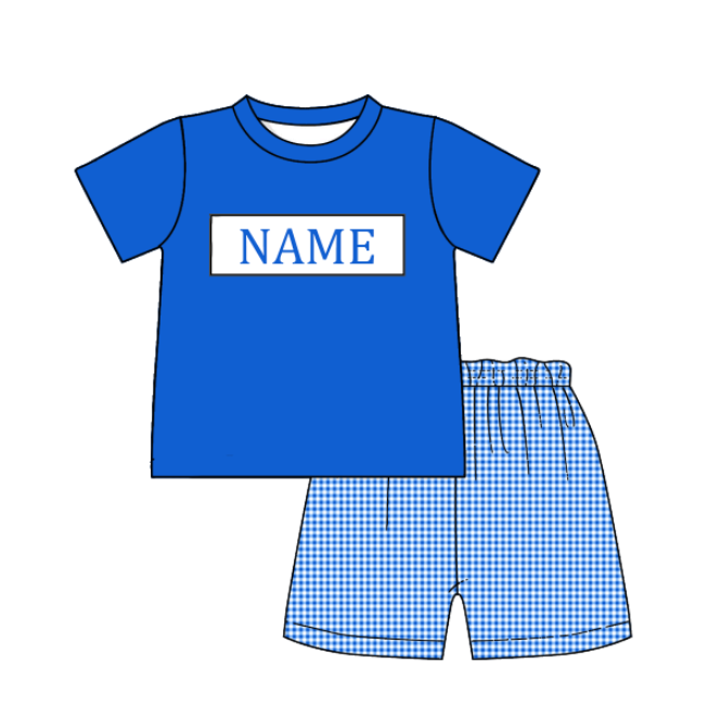 Blue Plaid Machine Smock - ETA NOVEMBER