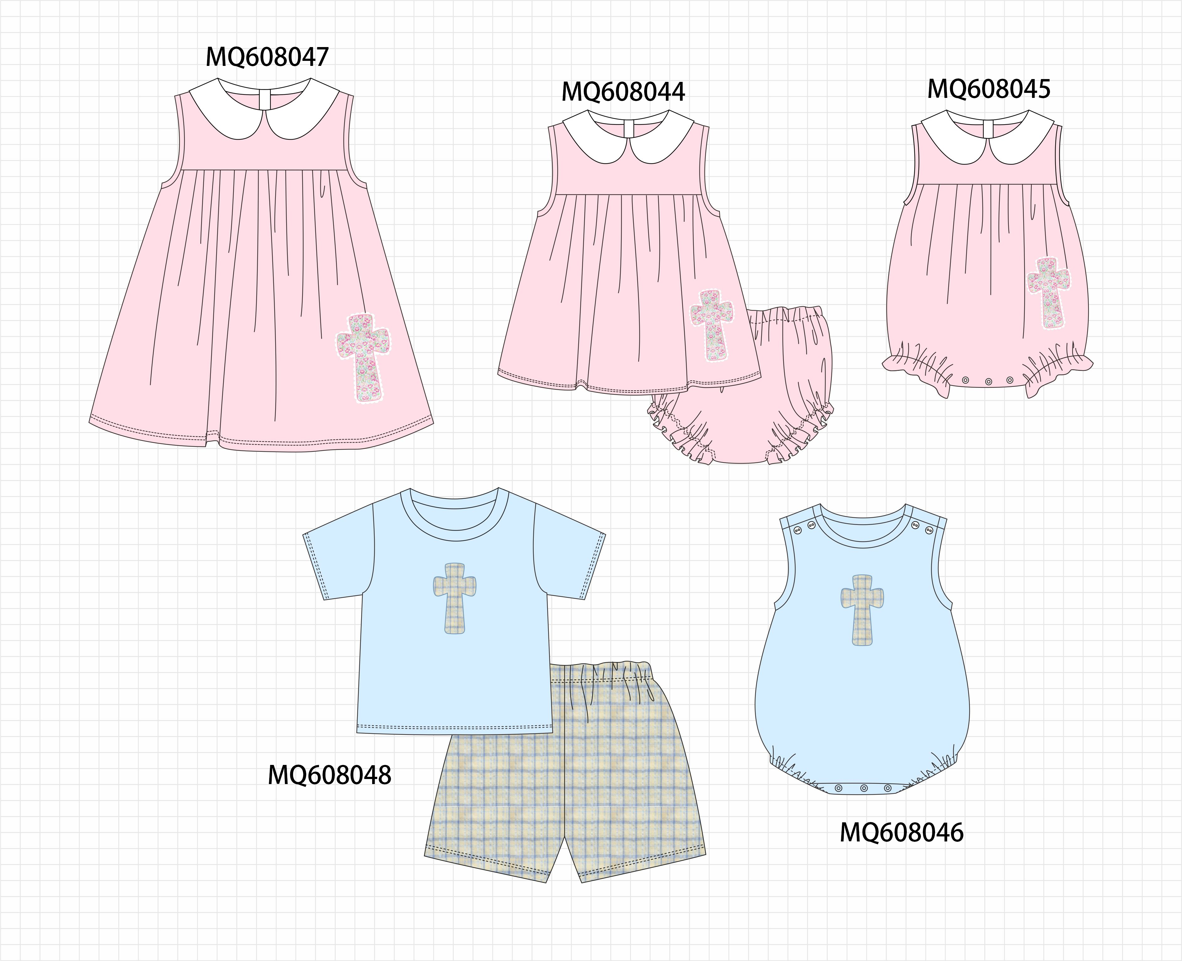 ETA MARCH 2026-po103 Pink&blue easter cross embroidery collection