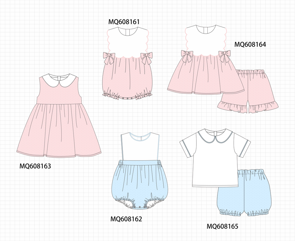 ETA MARCH 2026-po103 Pink&blue swiss dot collection
