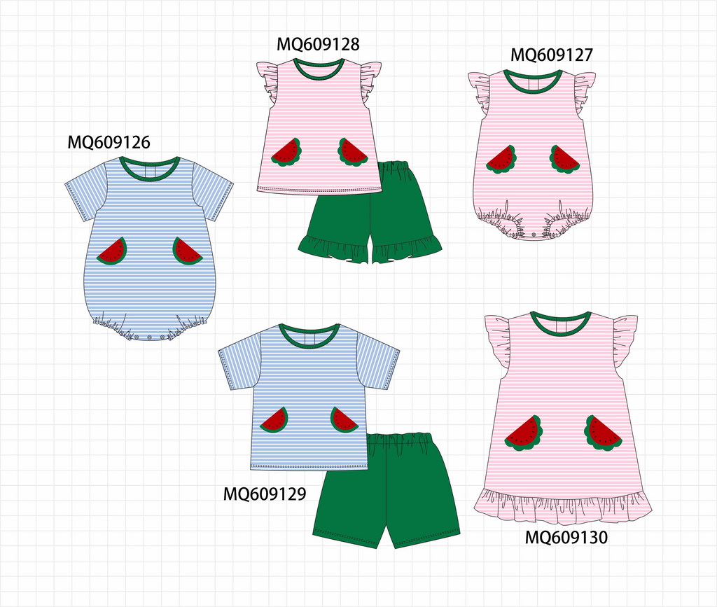 PO106 Pink&blue watermelon applique collection - ETA APRIL