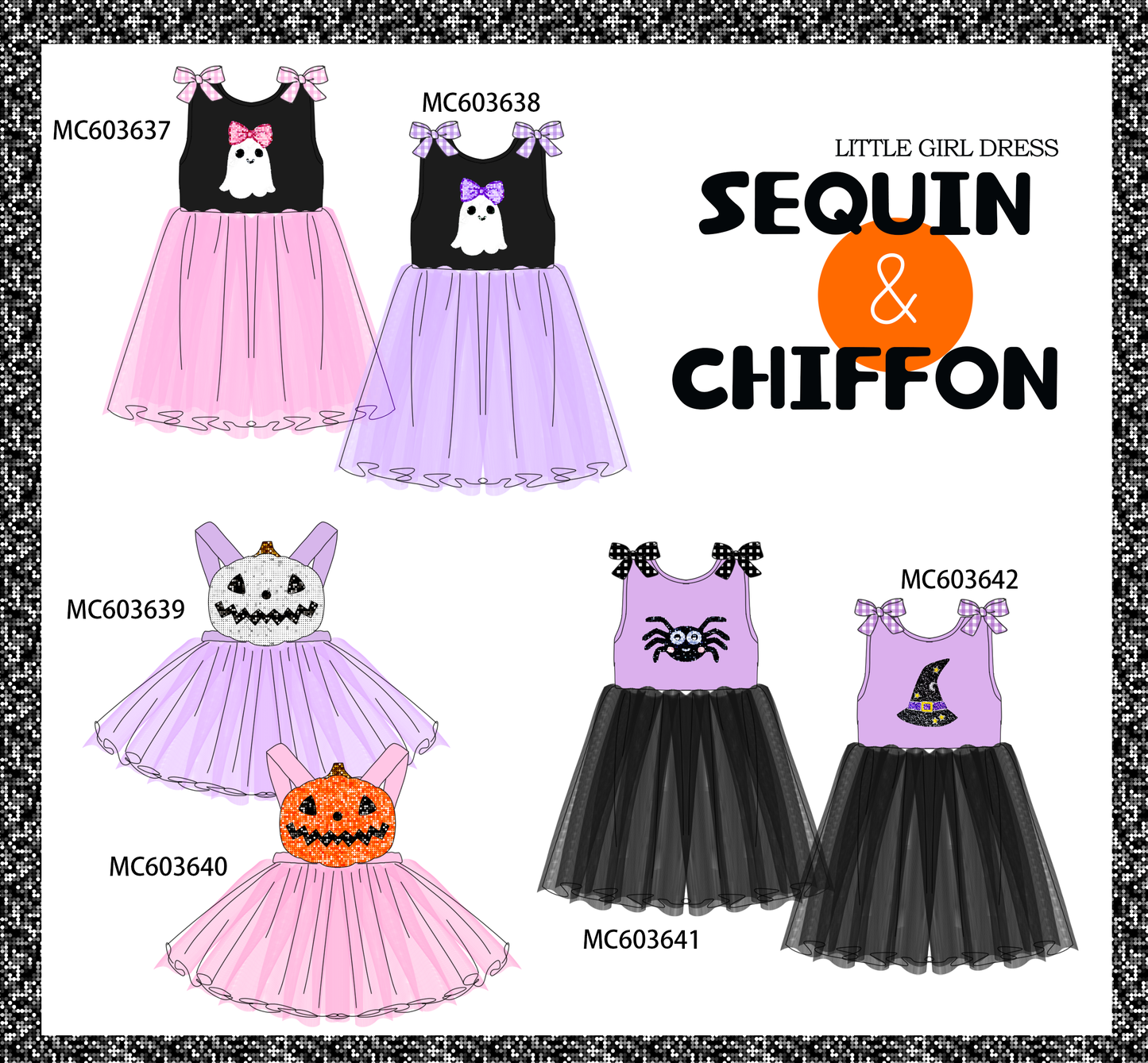 PO85 Pink&purple halloween sequin collection - ETA  LATE AUGUST to LC