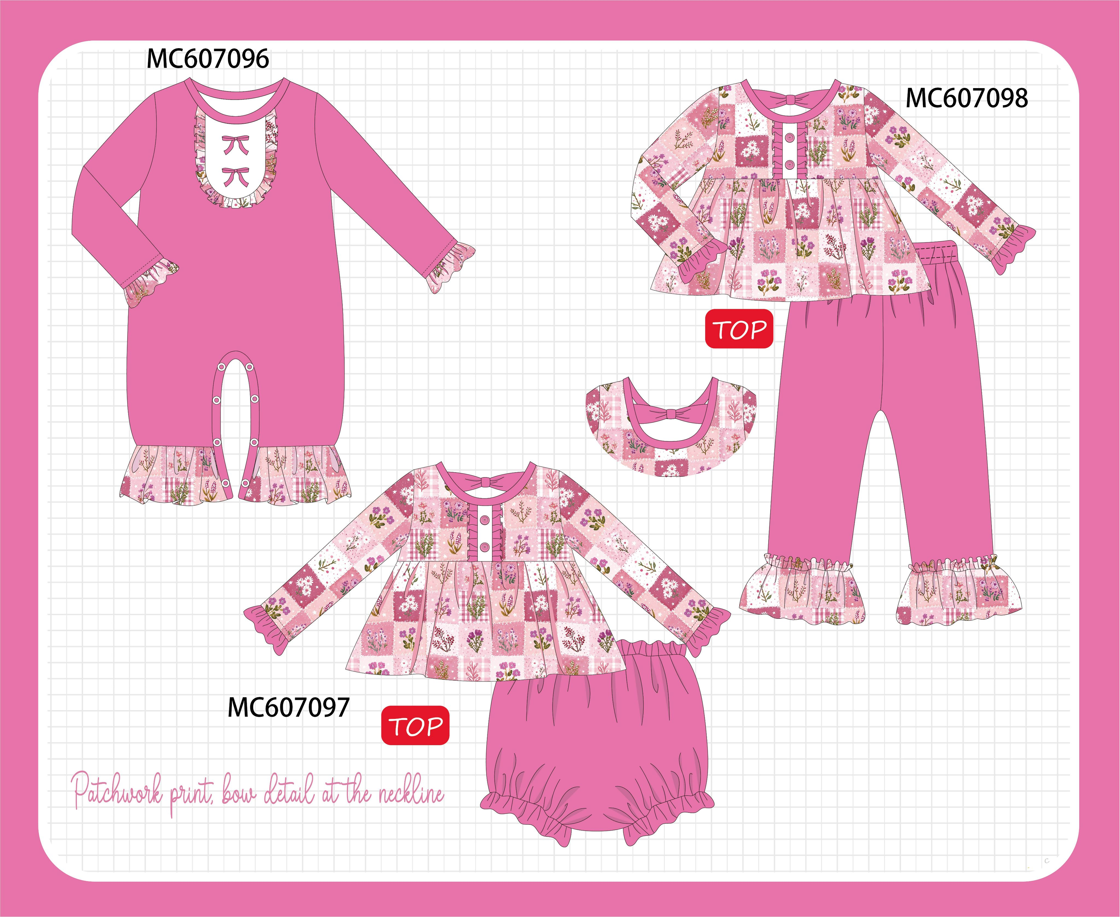 PO98 Pink floral bow collection  - ETA January to LC