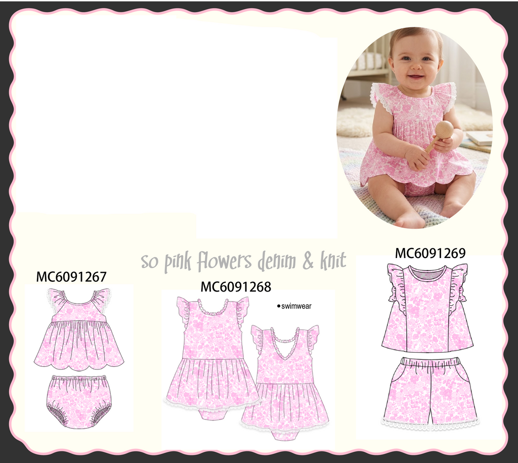 PO107 Pink floral print collection  ETA MARCH