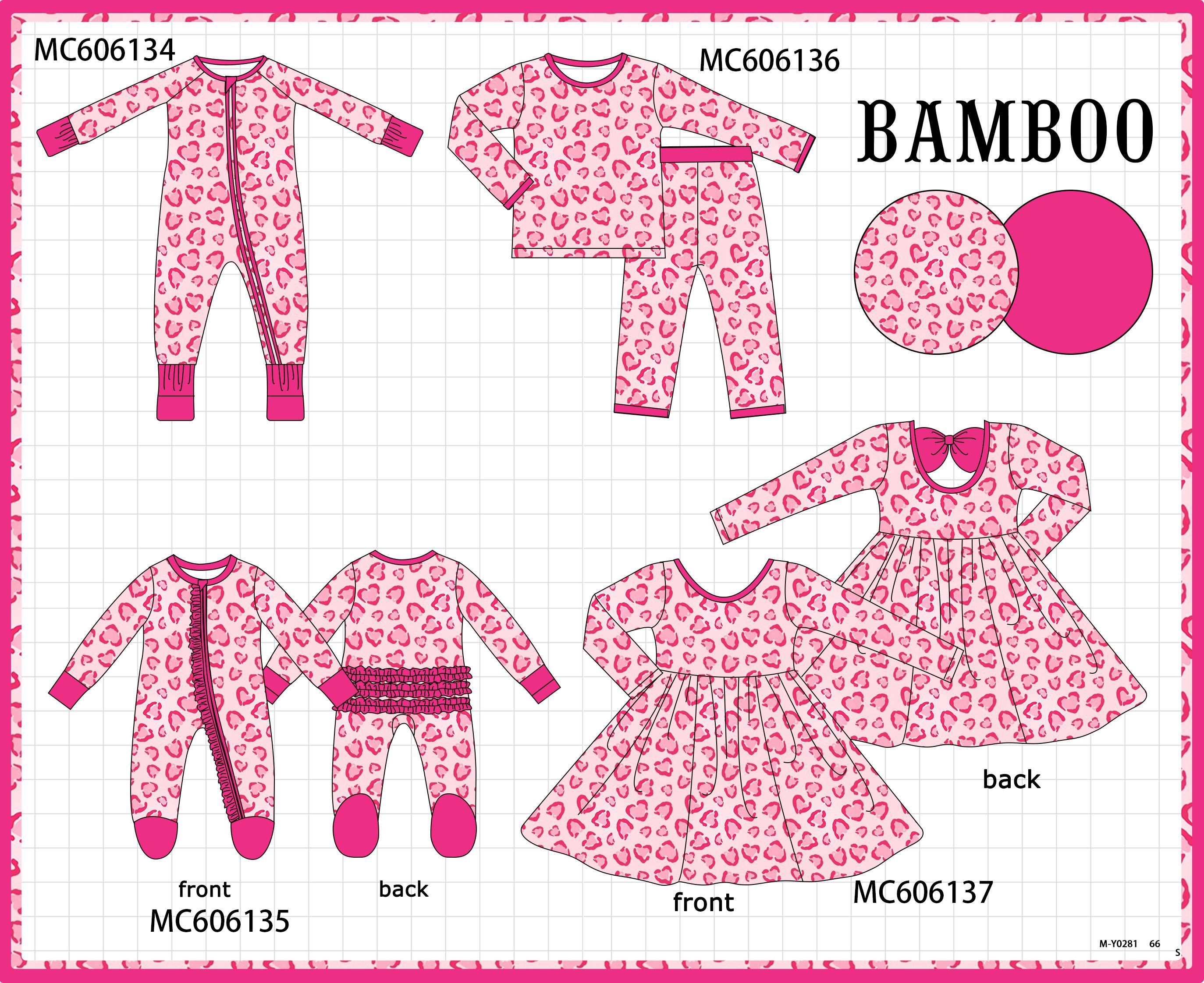 PO95 Pink heart bamboo collection - ETA early December to LC