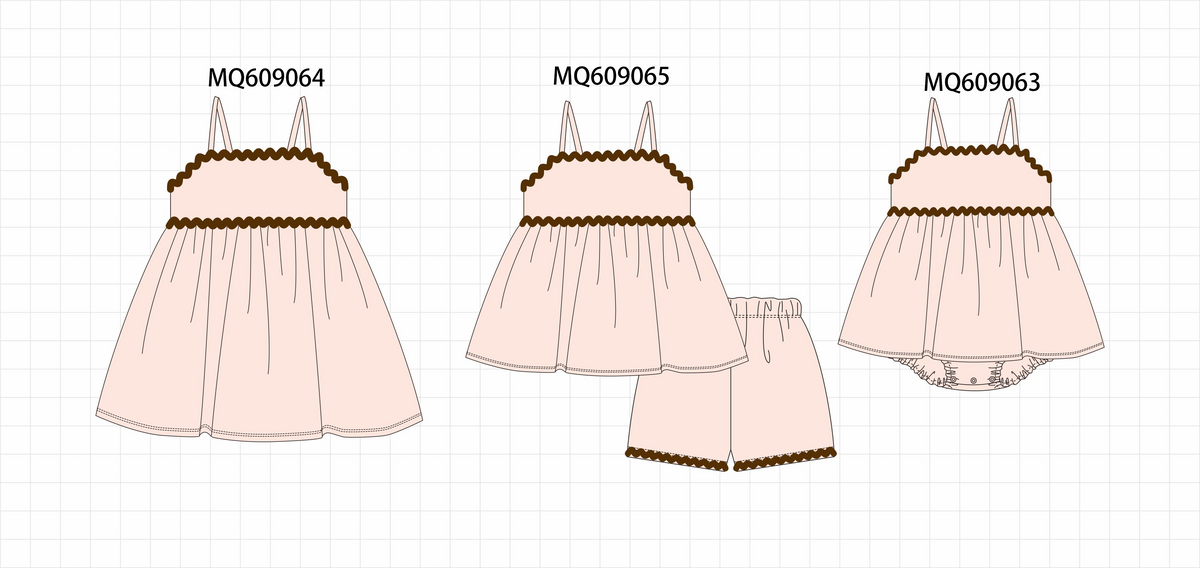 PO106 Pink scalloped strap collection - ETA APRIL