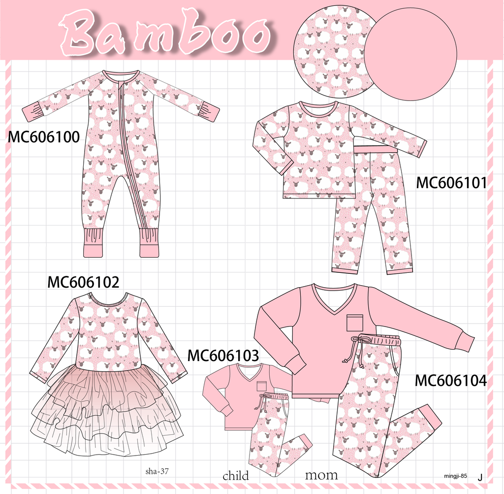 PO95 Pink sheep bamboo collection - ETA early December to LC