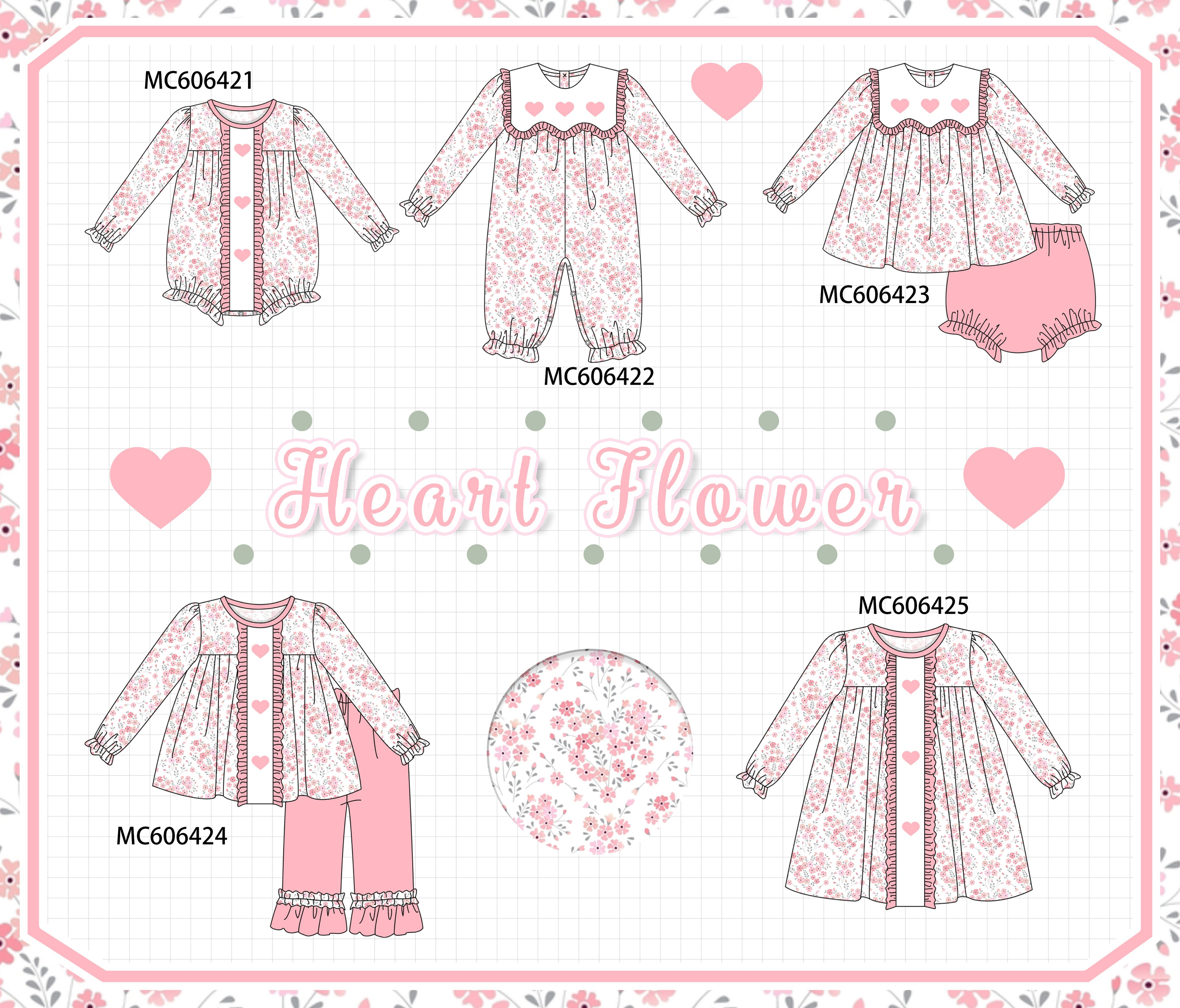 PO96 Pink valentine's day heart floral collection - ETA December to LC