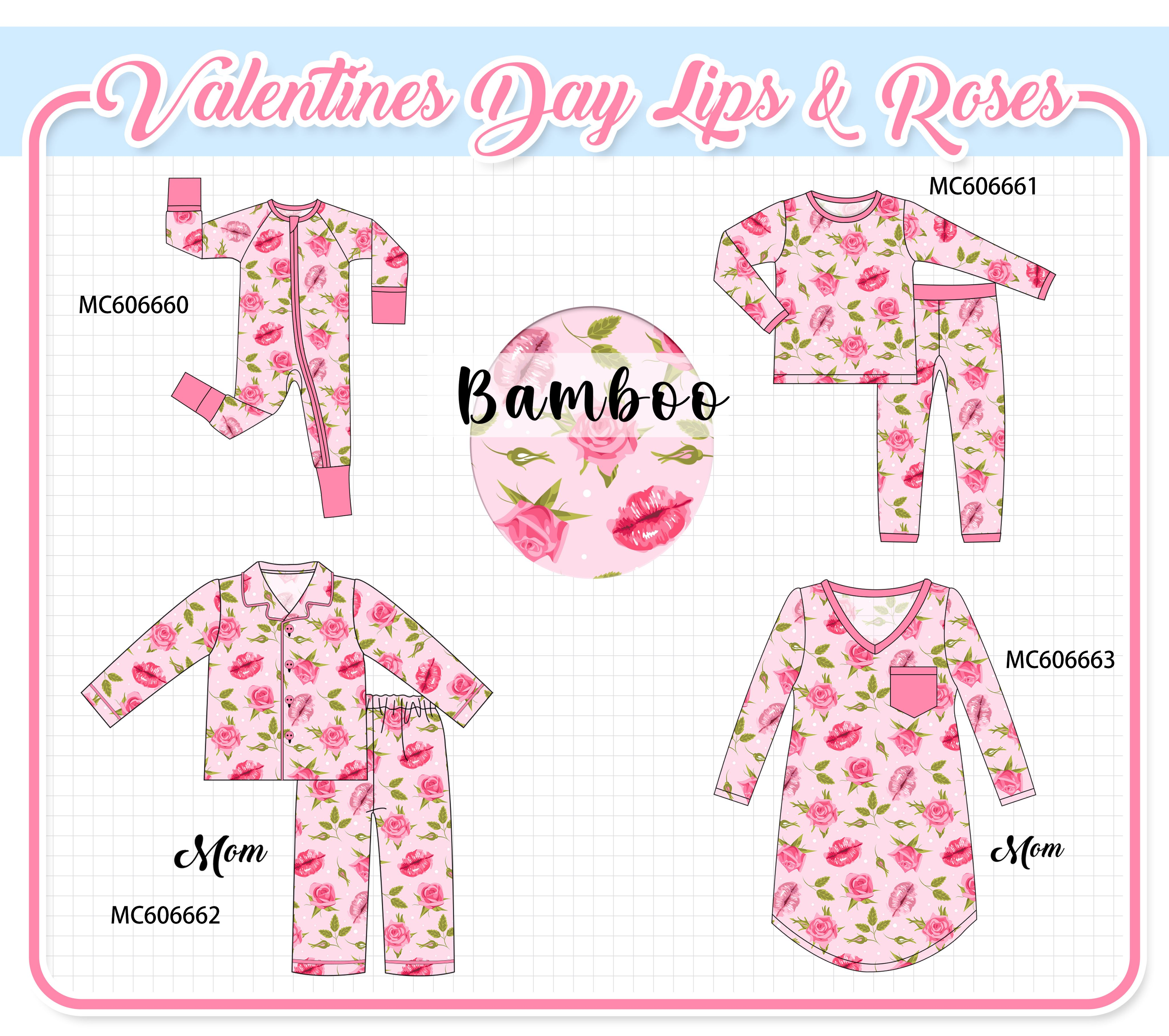 PO96 Pink valentine's day rose bamboo collection - ETA December to LC
