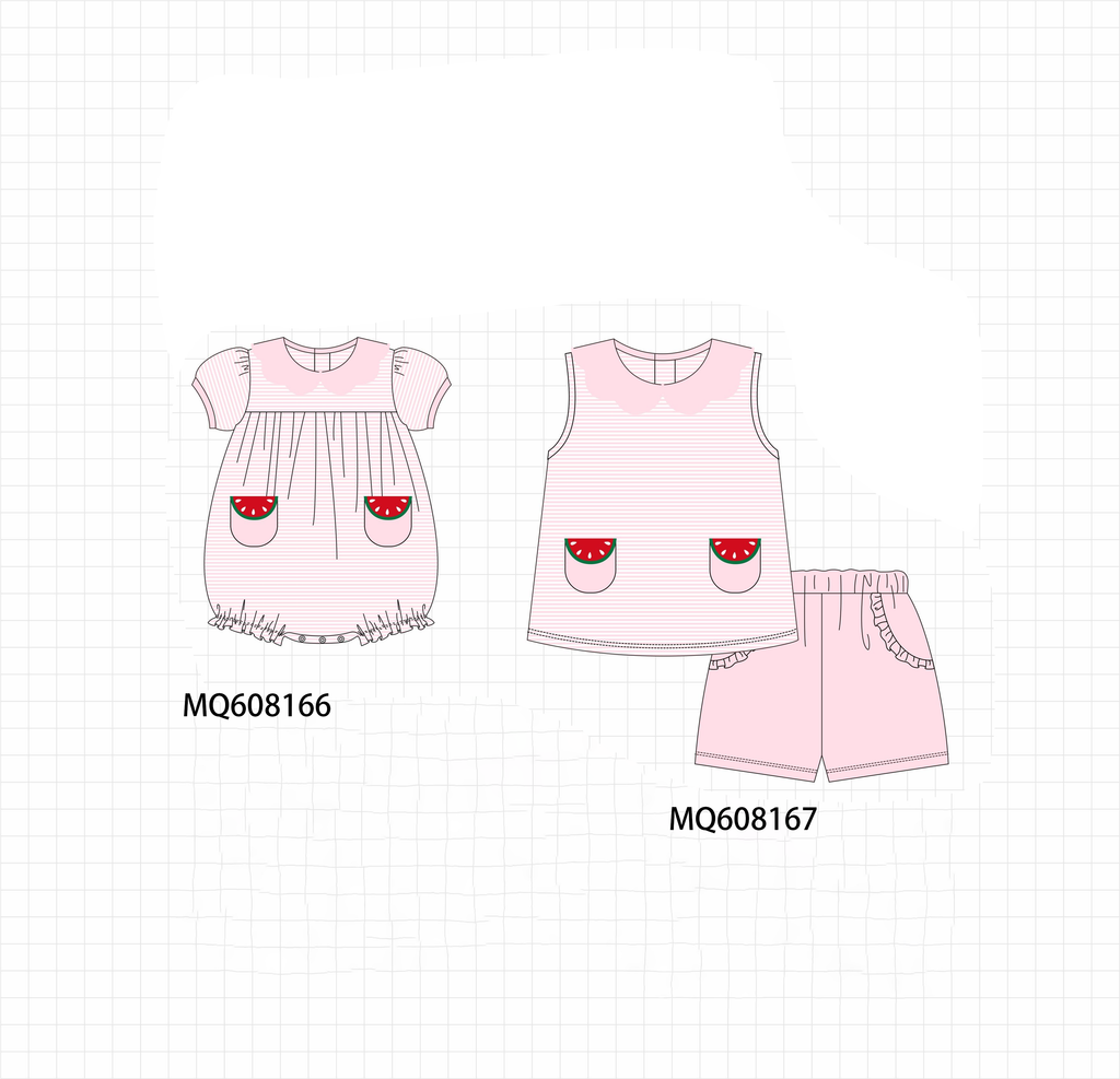 ETA MARCH 2026-po103 Pink watermelon pocket stripe collection