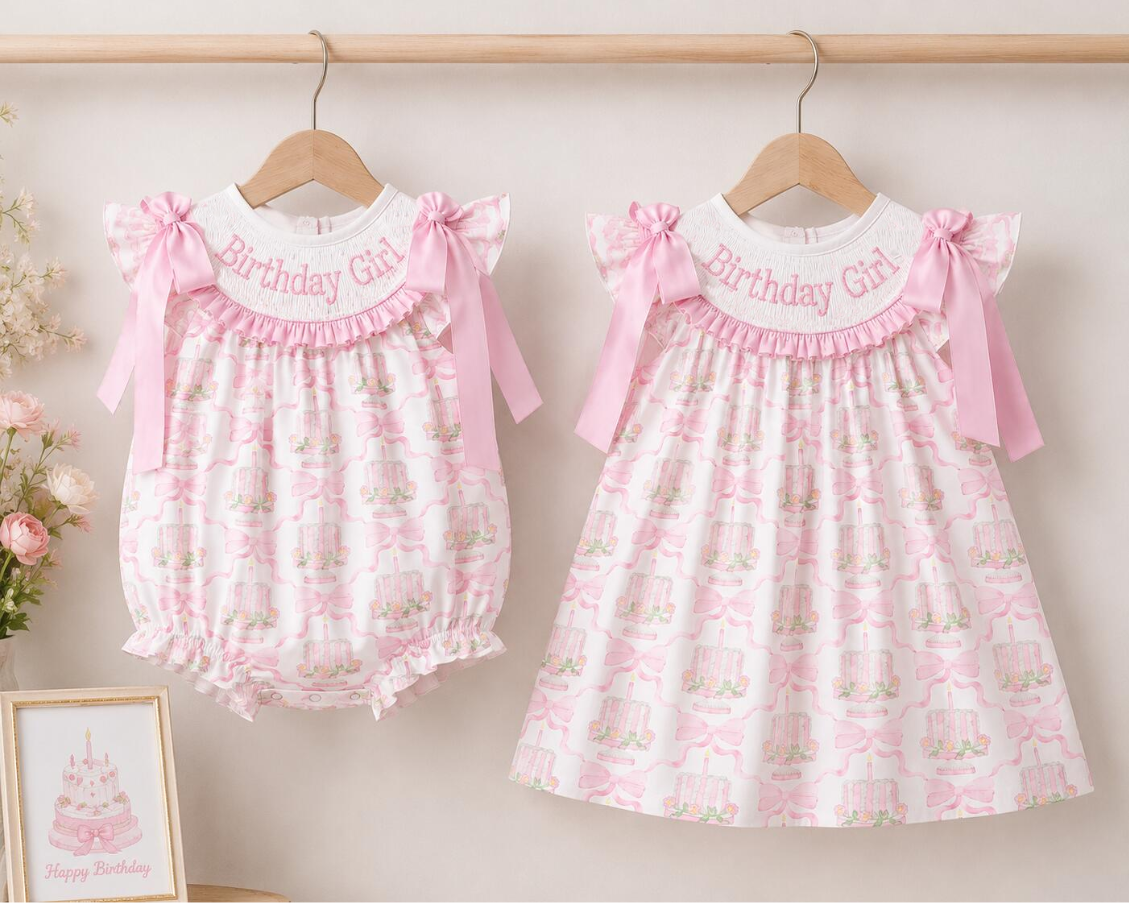 Birthday Girl Machine Smock - ETA NOVEMBER